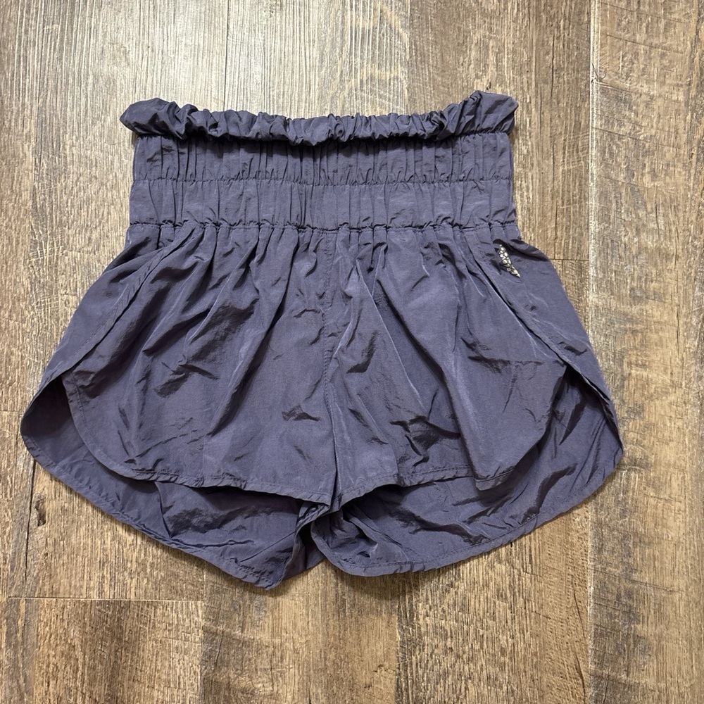 FP Movement by Free People Ruffled Purple Shorts